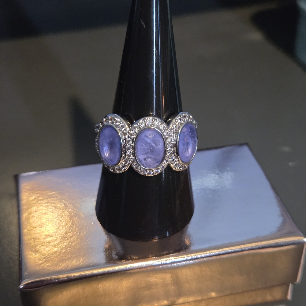 Silver and Purple Stone Women's Ring OG Collection